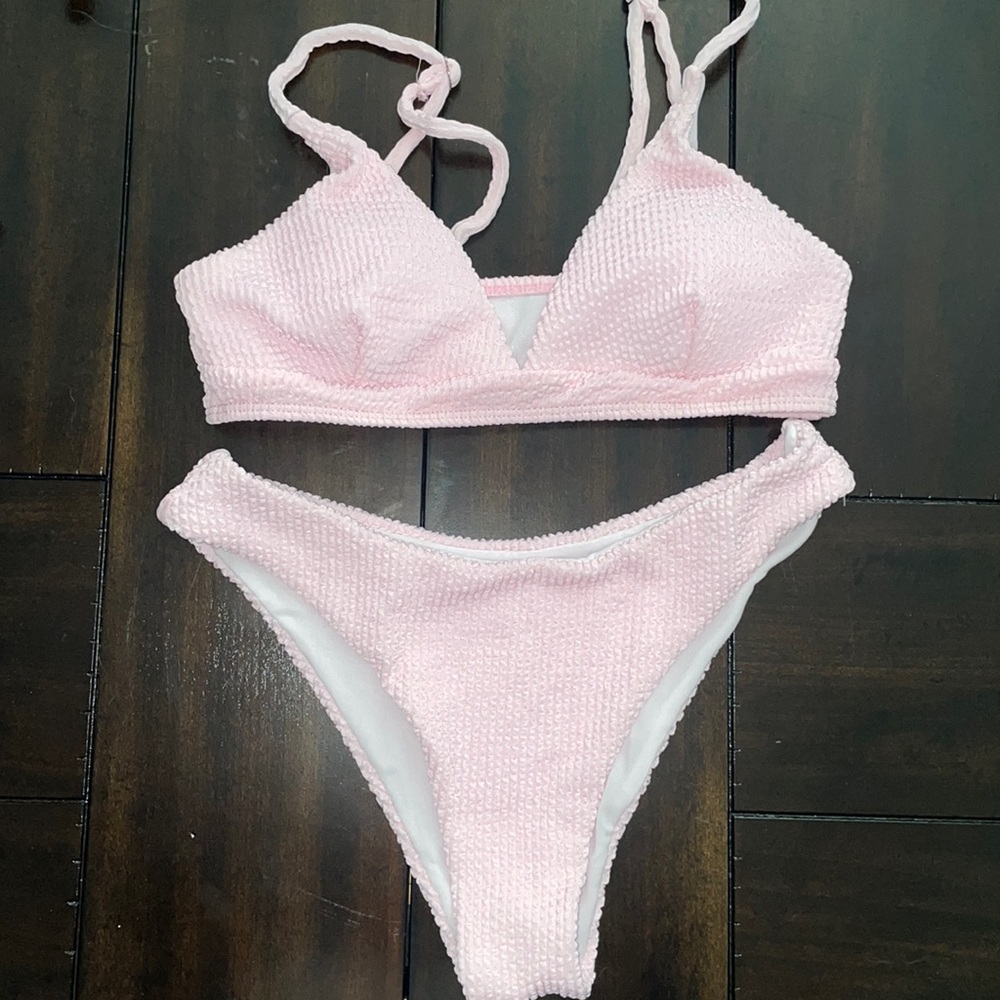 Shein ruffled bikini set
